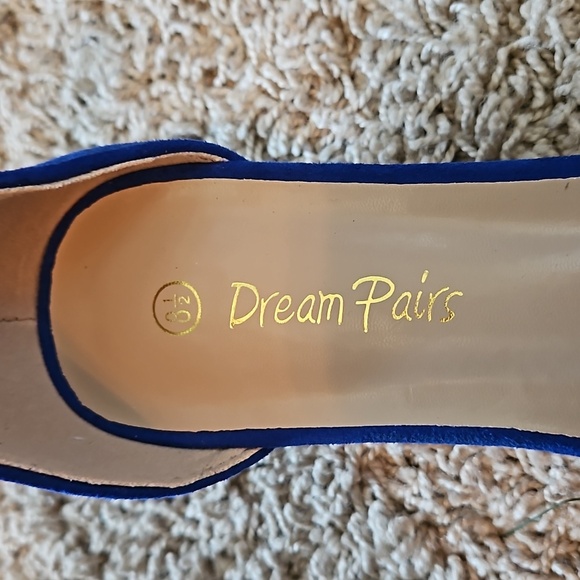 Dream Pairs Faux Suede Blue Wedge NEW! - Picture 5 of 6